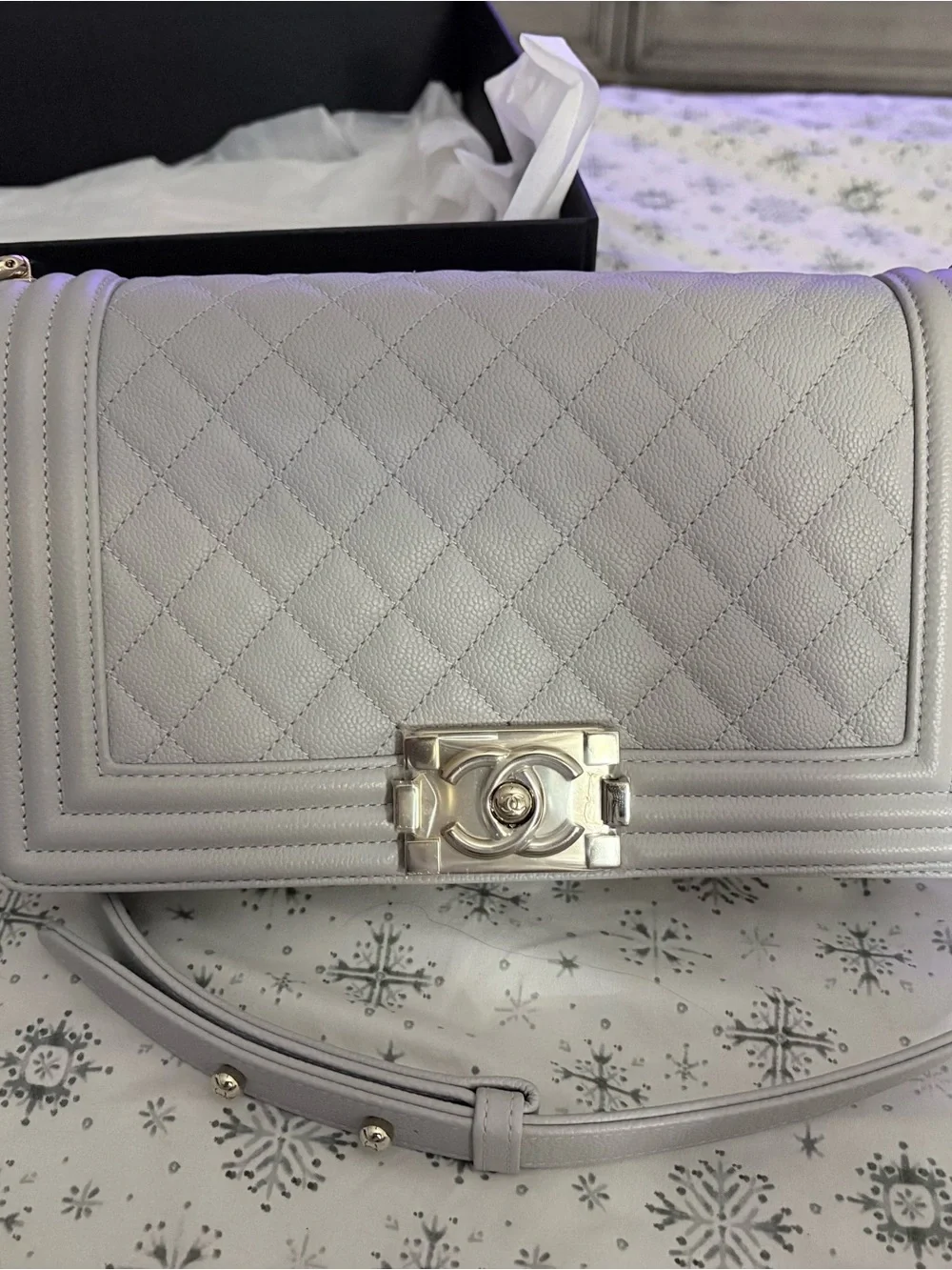 Chanel Old Medium Caviar Boy Bag